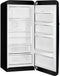Smeg FAB28RDBLM5 - Koelkast met vriesvak - 244/26 liter - Zwart