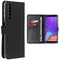 Selencia Galaxy A7 (2018) - Echt Lederen Bookcase - 3 Pashouders - Zwart