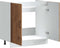 vidaXL - Spoelbakonderkast - Kalmar - 80x46x81,5 - cm - bewerkt - hout - oud - hout