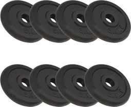 vidaXL - Halterschijven - 8 - st - 8x2,5 - kg - gietijzer