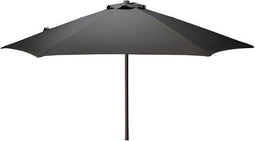 Pro Garden Tuinparasol Menorca - D230 cm - donkergrijs - zonwering - kantelbaar - parasol - met hoes
