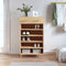 vidaXL - Schoenenkast - 60x35x105 - cm - bewerkt - hout - sonoma - eikenkleurig