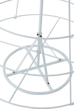 J-Line decoratie Boom 8 Niveaus - metaal - wit