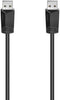 Hama 00200601 - USB A naar USB A Kabel - 150 cm - Zwart