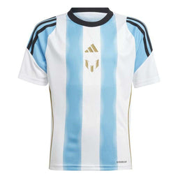 Voetbalshirt Adidas Messi Training Blauw Wit Maat 15-16 Jaar