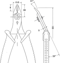 Piergiacomi PG-TR25 Striptang 128 Mm Precisie