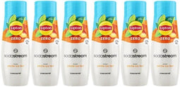 Set van 6 Lipton Ice Tea Concentrates Perziksmaak zonder suiker SODASTREAM - 440 ml