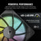 Corsair iCUE LINK LX120 RGB - Ventilator 120mm - 3x 2400 RPM - Zwart (3‑pack)