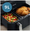 Philips 3000 Series - Dual Airfryer - 9L - Dubbele Mand - Zwart/Zilver
