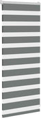 vidaXL - Zebra - rolgordijn - 55x100 - cm - stofbreedte - 50,9 - cm - donkergrijs