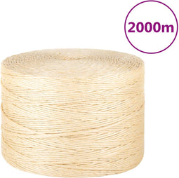 vidaXL - Touw - 3 - mm - 2000 - m - 100% - sisal