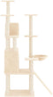 vidaXL - Kattenmeubel - met - sisal - krabpalen - 154 - cm - donkergrijs