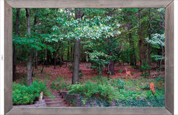 Customize it - Tuindoek lijst hout bos hertjes 210x140cm