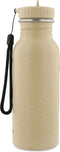 Trixie Drinkfles - Mr. Dog - RVS Waterfles voor kinderen - 500ml - Lekvrije Fles - Beige
