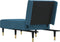 vidaXL - Chaise - longue - fluweel - blauw
