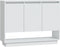 vidaXL - Dressoir - 97x31x75 - cm - bewerkt - hout - wit