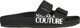 Versace Jeans Linea Fondo Sandy Dis. 57 - Dames Slippers - Verstelbare gespen - Zwart - Maat 37