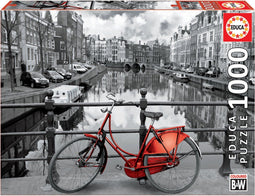 Educa - Rode fiets in Amsterdam - Puzzel 1000 stukjes