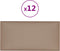 vidaXL - Wandpanelen - 12 - st - 2,16 - m² - 60 - x - 30 - cm - kunstleer - cappuccinokleur