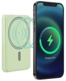 T'nB PBUMAG5GR - Powerbank 5000mAh - USB type-C - LED-indicator