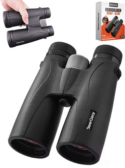 BeerGear® 12x50 ED - Verrekijker - Lichtgewicht robuust IPX4 waterdicht zwart