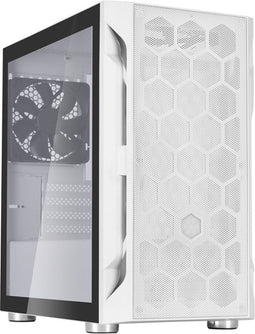 Silverstone FARA H1M - Micro Tower PC - Gehard glas - Wit