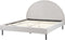MARGUT - Bed - Lichtgrijs - 160 x 200 cm - Polyester