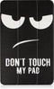 imoshion Tablet Hoes Geschikt voor Samsung Galaxy Tab A 10.1 (2016) - imoshion Design Trifold Bookcase - Zwart / Meerkleurig /Don't touch