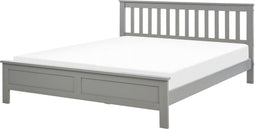 MAYENNE - Tweepersoonsbed - Grijs - 160 x 200 cm - Dennenhout