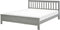 MAYENNE - Tweepersoonsbed - Grijs - 160 x 200 cm - Dennenhout