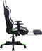 Gamestoel Tornado Relax - bureaustoel - met voetsteun - ergonomisch - zwart groen