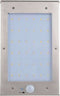 The White Series - Draadloze LED Wandlamp met bewegingssensor op zonne-energie – Extra Large – RVS