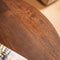 Liviza Salontafel Trape - Mangohout - Rond Bruin - 40 cm , 75 cm , 75 cm