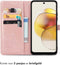 imoshion Hoesje Geschikt voor Motorola Moto G73 Hoesje Met Pasjeshouder - imoshion Mandala Bookcase - Rosé Goud