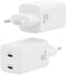 Aisens ASCH-65W2P039-W - Oplader - 65W 2x USB-C Power Delivery 3.0 - Wit