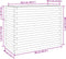 vidaXL - Plantenbak - 90x40x68,5 - cm - massief - grenenhout - wit