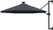 vidaXL - Wandparasol - met - LED's - 300 - cm - antracietkleurig