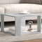 vidaXL - Salontafel - 51,5x51,5x30 - cm - bewerkt - hout - betongrijs