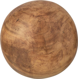 J-Line decoratie Bal Paulownia - hout - bruin - large