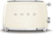 Smeg TSF01CREU - Broodrooster - 950W 2 sleuven 6 bruining-niveaus Crème