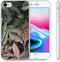 iMoshion Hoesje Geschikt voor iPhone SE (2022) / SE (2020) / 8 / 7 Hoesje Siliconen - iMoshion Design hoesje - Groen / Roze / Dark Jungle