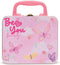 Casuelle 'BeYou' tinnen koffertje met make-up - 9 x oogschaduw, 1 x lipgloss, 2 x nagellak op waterbasis, 2 x ringen