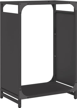 vidaXL - Brandhoutrek - 44x28x65 - cm - koudgewalst - staal - zwart