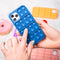 iMoshion Hoesje Geschikt voor Samsung Galaxy A12 Hoesje Siliconen - iMoshion Pop It Fidget Toy - Pop It hoesje - Donkerblauw