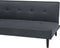 VISBY - Slaapbank 3-zits - Donkergrijs - Polyester