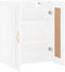 vidaXL - Wandkast - 69,5x34x90 - cm - bewerkt - hout - wit