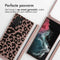 iMoshion Hoesje Geschikt voor Samsung Galaxy S22 Ultra Hoesje Met Koord - iMoshion Siliconen design hoesje met koord - Roze / Animal Pink