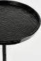 Mica Decorations Colin - Bijzettafel - Rond blad - Zwart - h58xd34cm