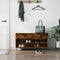 vidaXL - Schoenenbank - 102x35x55 - cm - bewerkt - hout - gerookt - eikenkleurig