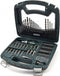 Brüder Mannesmann M54375 - Boor- en bitset 74-delig - Metalen bits en boren - Zwart en grijs (1 set)